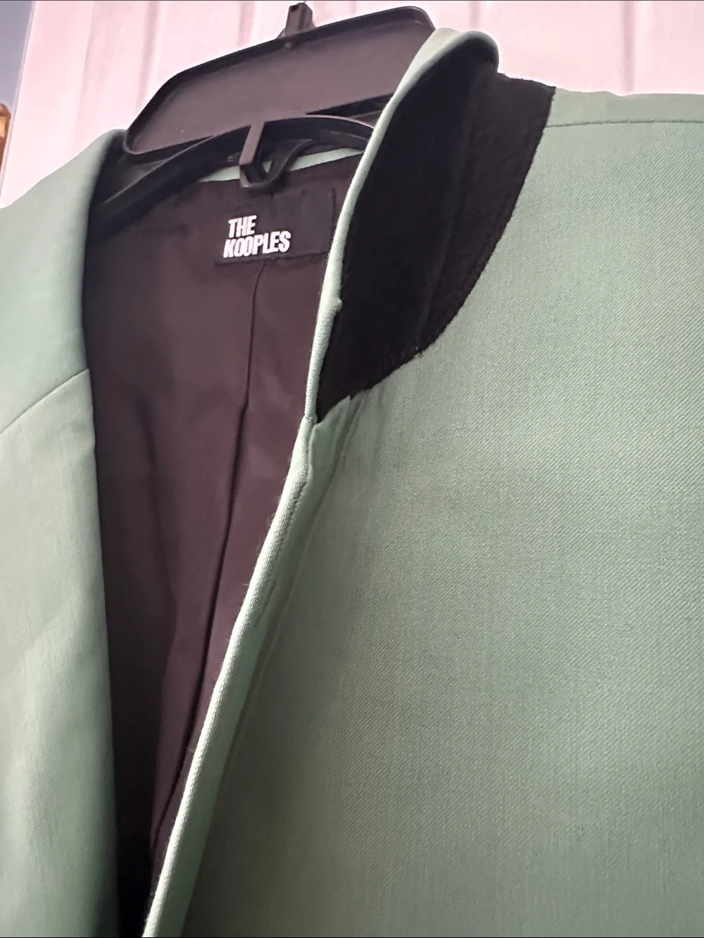 💜#56 BNWT The Kooples Mint Green Single-Breasted Blazer Retail $495